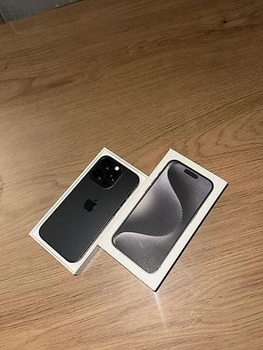 i̇phone pro: IPhone 15 Pro, 256 GB, Black Titanium, Face ID — 5
