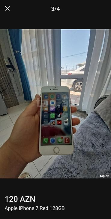Elektronika: IPhone 7, 128 GB, Qırmızı, Barmaq izi — 2