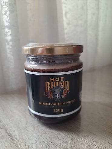 Məhsul: Hot Rhino – Bitkisel Qarışıqlı Macun Həcm: 250 q (təxminən 25