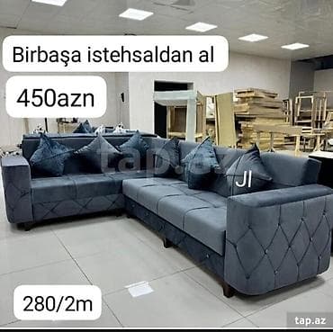 Künc divan, Yeni, Vеlur parça, Şəhərdaxili pulsuz çatdırılma