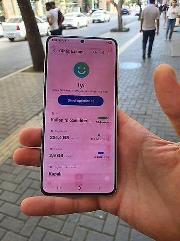 samsung c: Samsung Galaxy S21, 256 GB, rəng - Göy, Simsiz şarj — 2