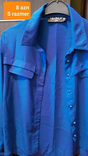 Köynək və bluzalar: Рубашки S размер — 4