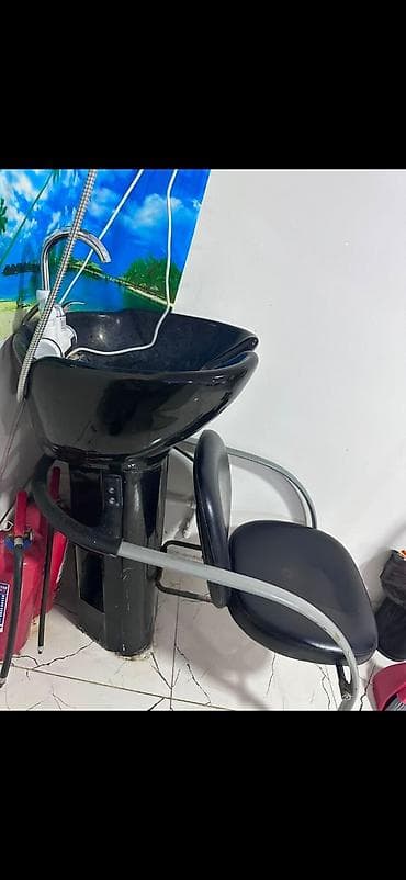 salon stolari: Salon moykası satılır. - Komplekt: qara keramika baş yuma çanağı — 1