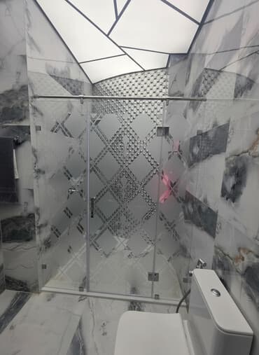 arakəsmə divar: Şüşə duş kabin sistemi - Tip: sürgülü qapılı duş kabini - Material — 1