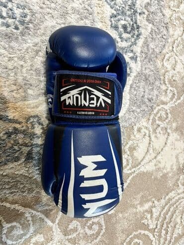 Боксерские груши: Venum boks əlcəkləri - Brend: Venum - Rəng: Göy/aq-ağ detallarla — 3