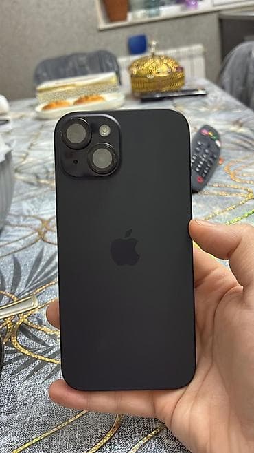 2 el ayfon: IPhone 15, 128 GB, Qara, Barmaq izi, Face ID — 3