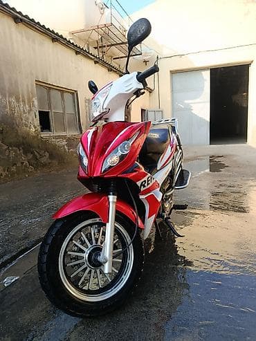 lider teker: Moped/Scooter – Sport dizayn, SKY49 prabeq 6000 - Korpus: qırmızı-ağ — 7