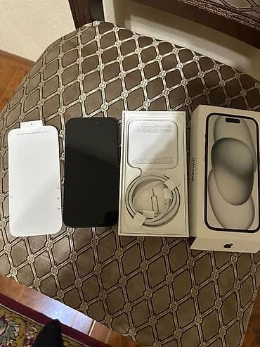 iphone 15 satış: IPhone 15, Qara, Face ID — 2