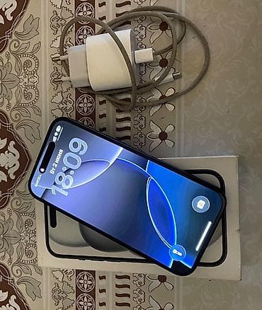 IPhone 15, 128 GB, Midnight, Simsiz şarj, Face ID, Sənədlərlə — 7