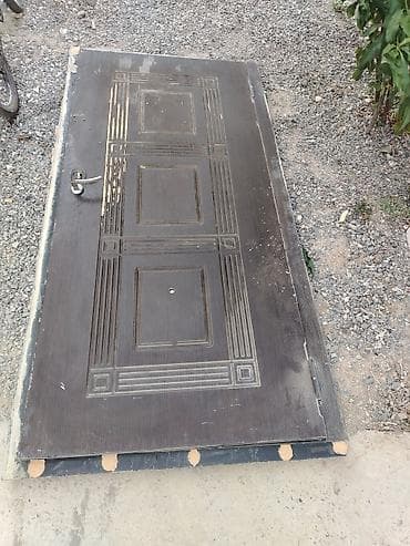 qapi: Metall qapı, tamamlı dəst - Material: polad/metal karkas, üzəri dekor — 2