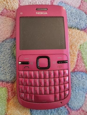 plata iphone: Nokia C3, rəng - Çəhrayı, Düyməli — 3