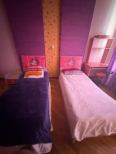 lovhe: Uşaq/yeniyetmə otağı üçün dəst - 2 ədəd tək nəfərlik çarpayı – — 3