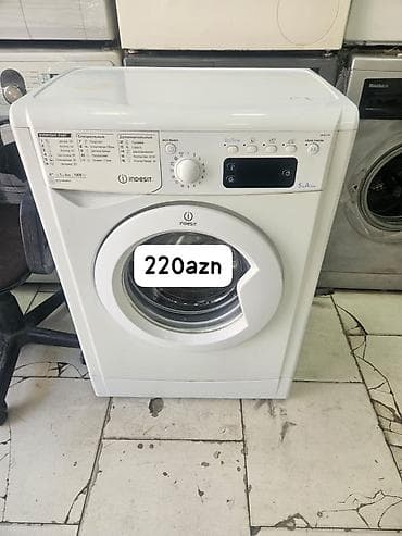 Paltaryuyan maşın Indesit, 5 kq, Avtomat, Qurutmasız, Kredit yoxdur