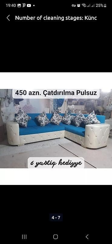 pul gülü: Künc divan, Yeni, Bazasız, Parça, Şəhərdaxili pulsuz çatdırılma — 4