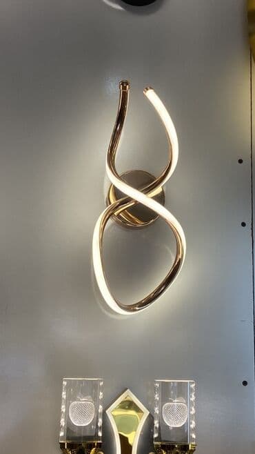 qızıl spiral: Müasir LED divar bra – dekorativ işıqlandırma - Dizayn: Spiral və — 1