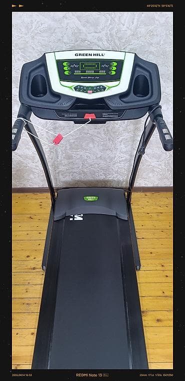 Беговые дорожки: GREEN HILL qaçış trenajoru hec bir problemi yoxdu ela veziyetded 95 — 6