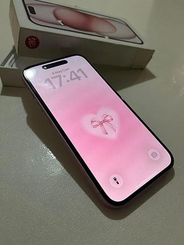 tecno telefon: IPhone 15, 128 GB, Çəhrayı, Face ID — 5