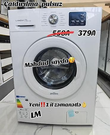 LANOVA LWM60-60W önyükləməli paltaryuyan maşın - Yükhəcmi: 6 kq -