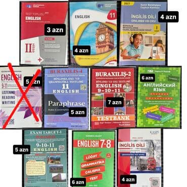 ifadə yazı mətnləri: Тесты по английскому языку !!!Внутри книг есть пометки карандашом!!! — 1