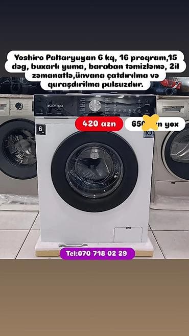 Paltaryuyan maşın 8 kq, Yeni, Pulsuz çatdırılma lalafo.az -da Paltaryuyan maşın 8 kq, Yeni, Pulsuz çatdırılma