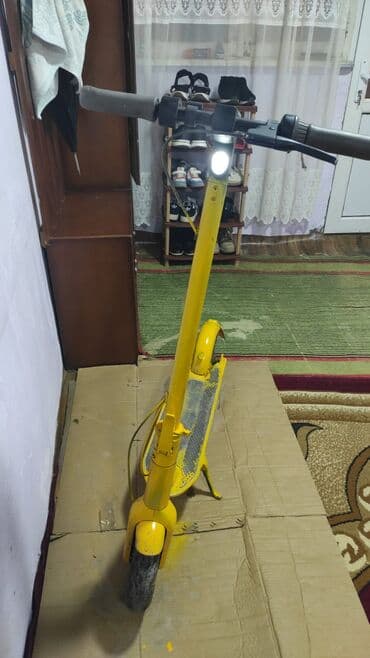 электрический скутер в баку: Elektrik skuter – sarı rəng - Rulda inteqrasiya olunmuş LED displey — 4