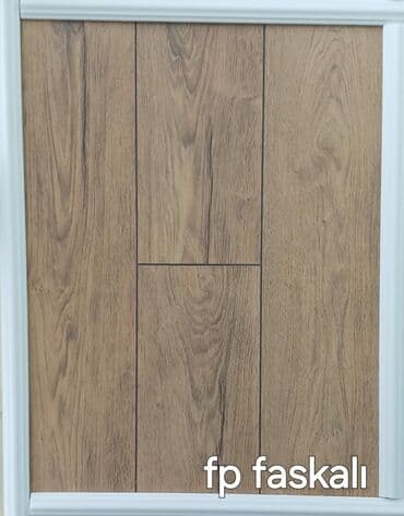 sədərək ticarət mərkəzi laminat: Açıq qəhvəyi rəngdə, taxta görünüşlü laminat döşəmə panelləri — 2