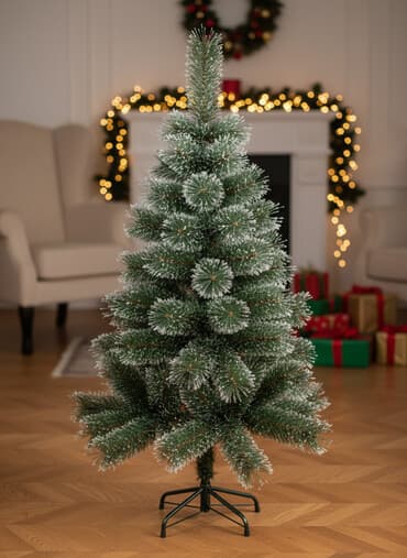 yeni aboylar: Süni Şam Ağacı – qar effektli, metal dayaqlı,heç bir sökük qırıq — 4