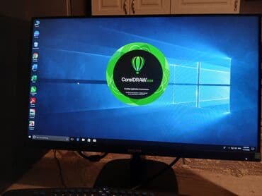 dvi kabel: PHILIPS 243V LED monitor - Ekran: 23.8" (təx. 60 sm), V-line seriyası — 2