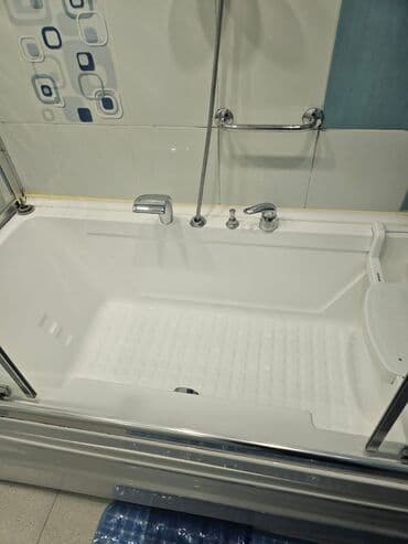 перегородка для ванны: Duṣ kabina ve aq Vanna bir erde satilir, yahṣi veziyatdedi,az iwlenib — 2