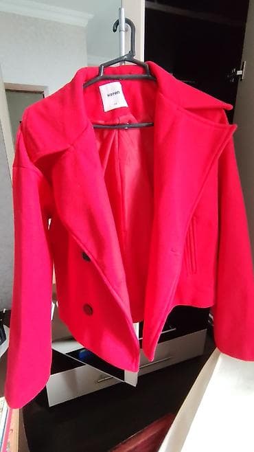 sederek paltolar: Palto, rəng - Qırmızı — 1