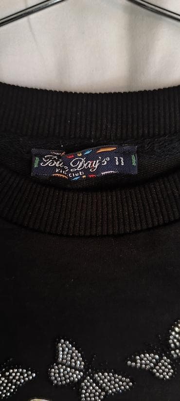 capa: Qara rəngli qadın sweatshirt Türkiyə istehsalı - Model: uzun kəsim — 6