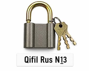 acar desti: Qıfıl Rus N13 - Tip: Asma qıfıl - Korpus: Möhkəm metal gövdə — 1