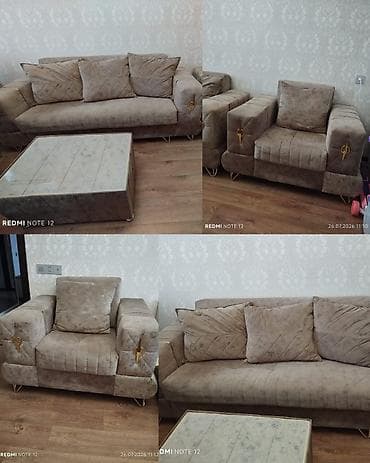 divarda kitab refi: F99Divan kreslo dəsti satılır 350₼. Açılır bazası var. Ünvan — 1