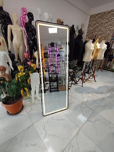 Дом и сад: Зеркало Напольное, Овал, Декоративное, С подсветкой — 6