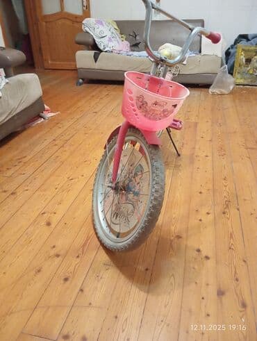 uşaq çadır: Uşaq velosipedi – qızlar üçün dizayn - Rəng: çəhrayı/ağ - Təkər — 3