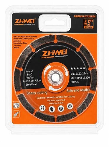 ucuz pərdələr: Zhiwei Professional Tools – Almaz Kəsmə Diski 4.5" (115 mm) - Ölçü — 1
