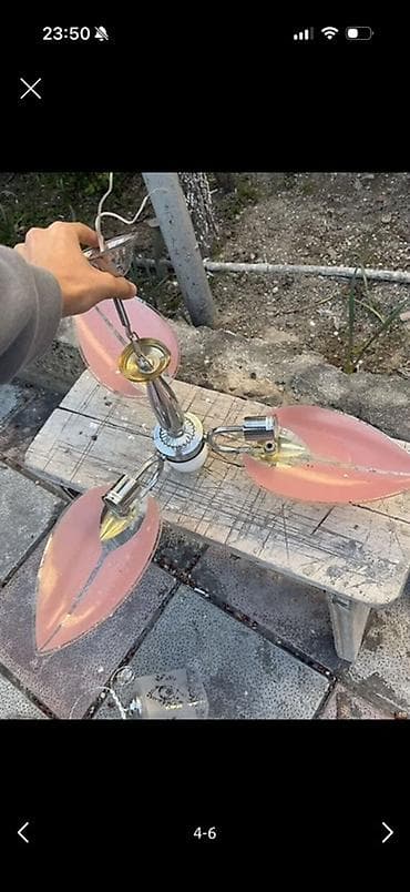 omid cilciraq: Çılçıraq, 3 lampa, Metal — 2