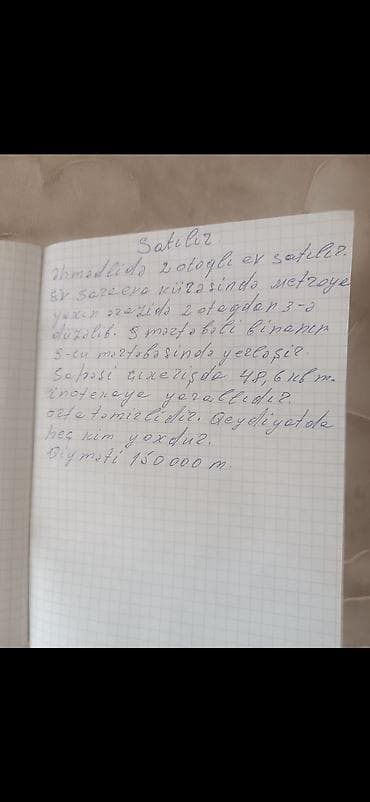 Bakı, Əhmədli, 3 otaqlı, Köhnə tikili, m. Əhmədli, 49 kv. m — 10