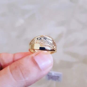 qaş sabitləyici: Toy, Üzük, Sarı qızıl, 585 Əyar, Qaşsız — 4