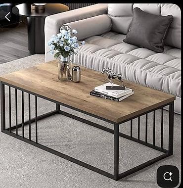 iş stulu: Taxta, Dördbucaq masa — 2