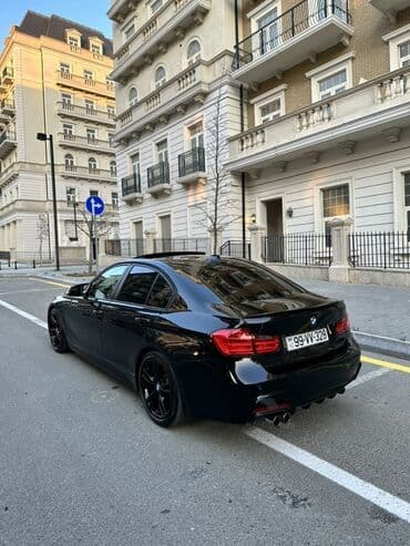 bentley azure 6.8 twin turbo: BMW 3 Series sedan – qara rəng, idman üslublu eksteryer — 4
