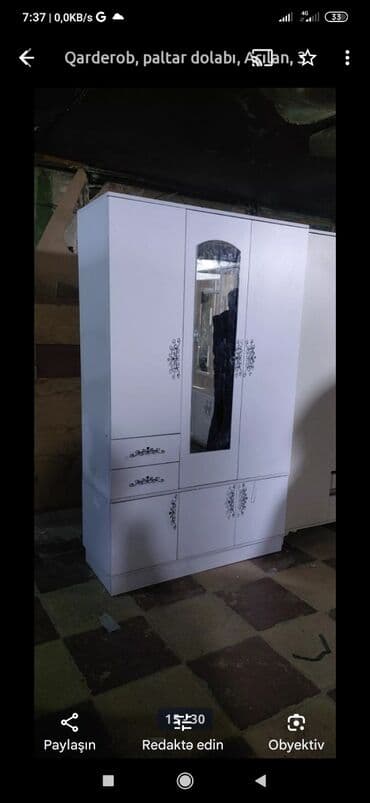 железный шкаф: Новый, Распашной, 3 двери Прямой шкаф, Шифоньер, Азербайджан — 2