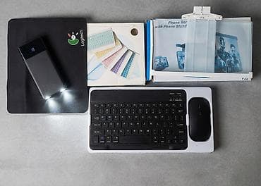 Komplekt aksesuar dəsti - Simsiz klaviatura + siçan: Kompakt ölçülü