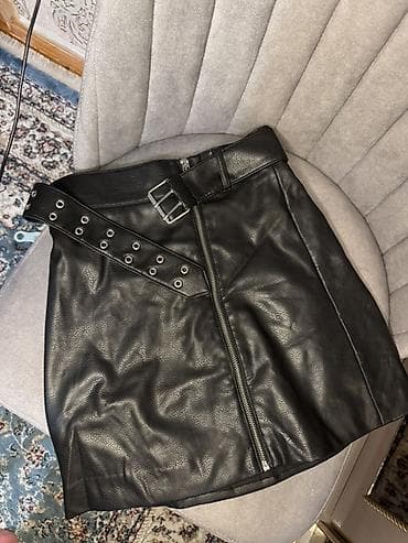 Plaşlar: Mini Ətək, H&M, Dəri, XS — 2