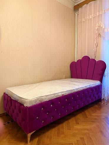 yataq taxt: Təknəfərlik çarpayı, Matras ilə, Siyirməsiz — 1