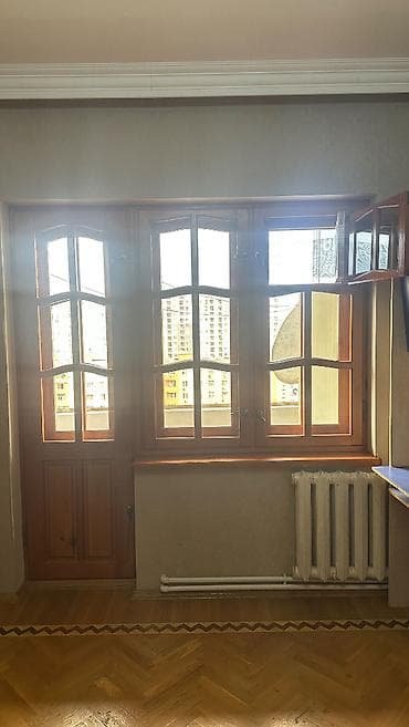 qapi ustu: Ağac qapı və pəncərə dəsti - Material: təbii ağac (masif), klassik — 1