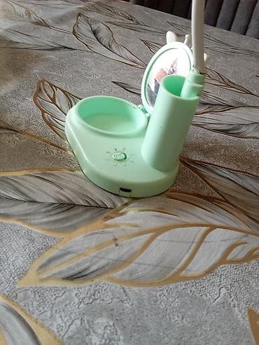 İşıqlandırma: Çoxfunksiyalı stolüstü LED lampa – nanə-yaşıl rəngdə, şirin heyvan — 3