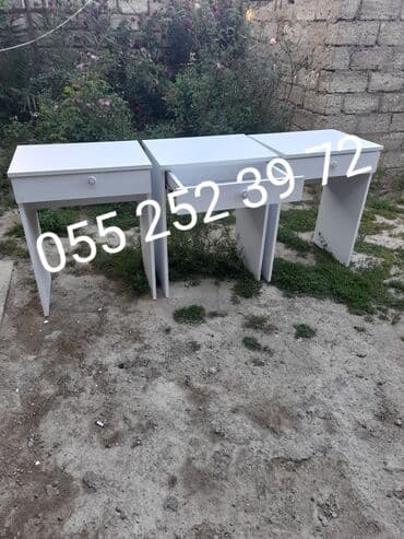 yazı masası qız ucun: Düz masa, Stulsuz, Polkasız, Siyirməli, Rusiya, Mat laminat — 3