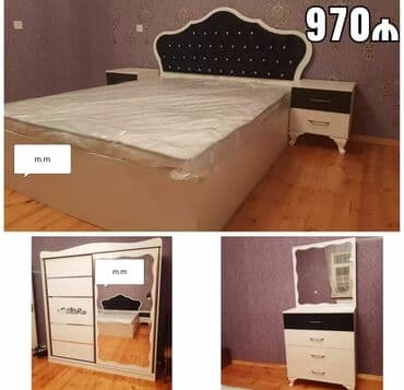 termo tumba: İkinəfərlik çarpayı, Dolab, Termo, 2 tumba, Azərbaycan, Yeni — 3