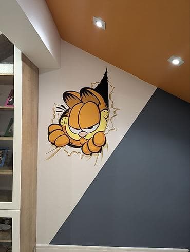 kino sekilleri: Divar rəsimlərinin çəkilməsi🎨 Qiymət rəsmə və onun ölçüsünə uyğun — 6